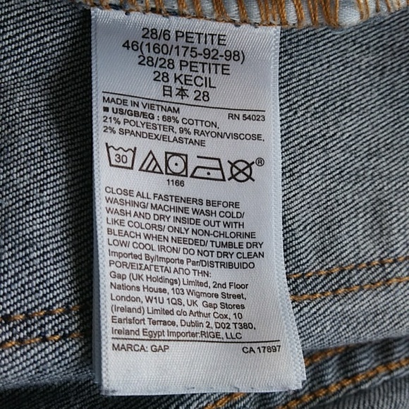 Gap Universal Jegging Sky High Denim Jean 6P / 28  Blue - Picture 8 of 13